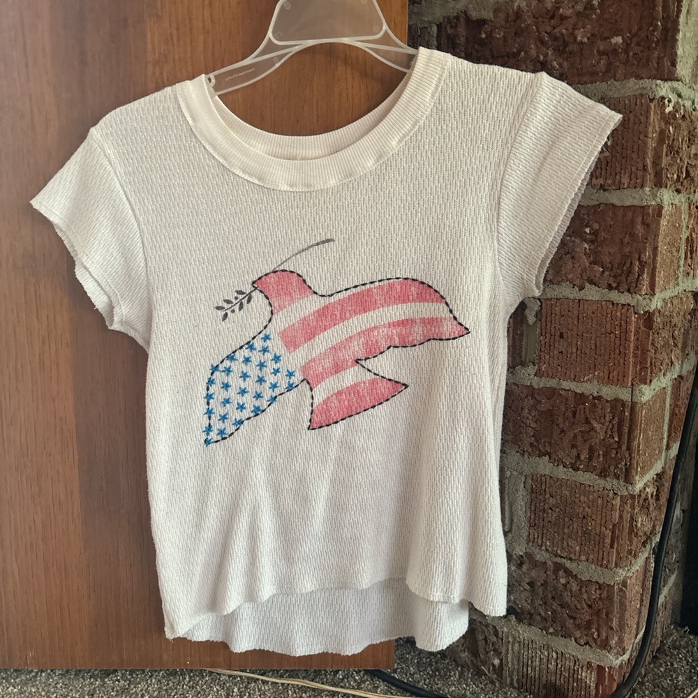 We The Free American graphic knit shirt